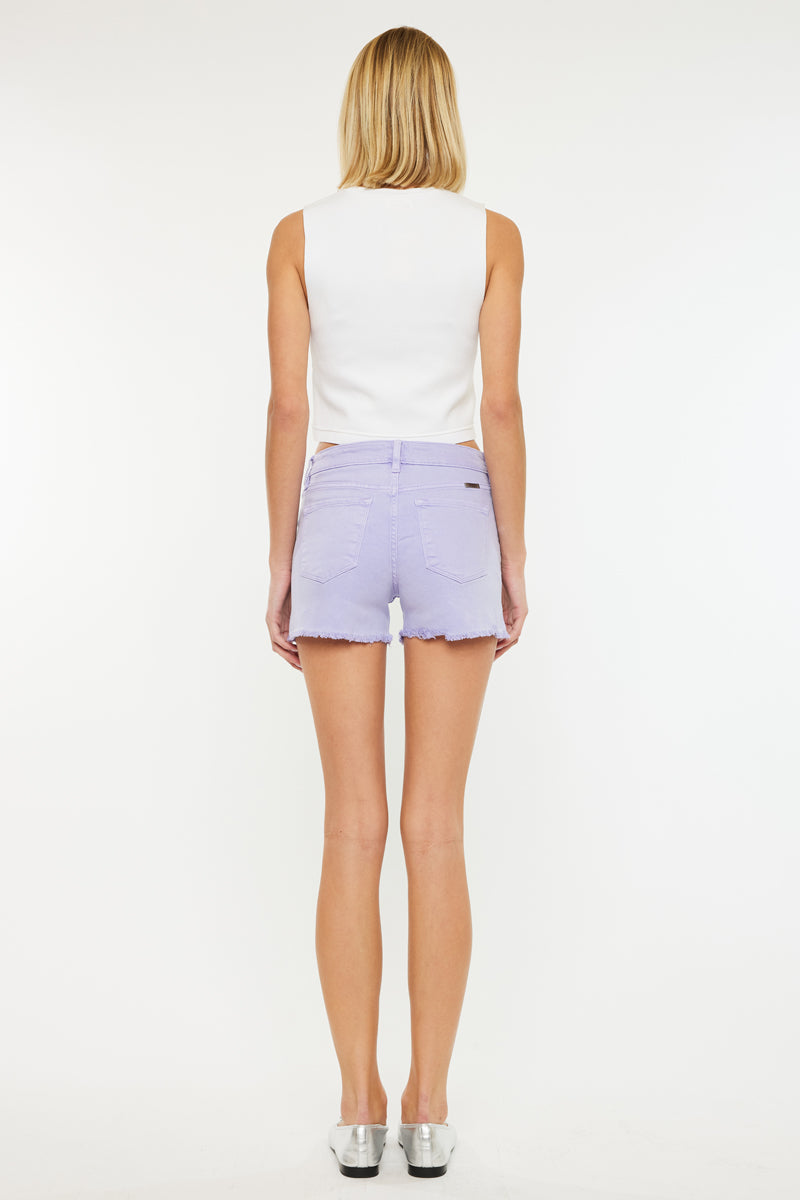 Lilac High Rise Shorts - Official Kancan USA