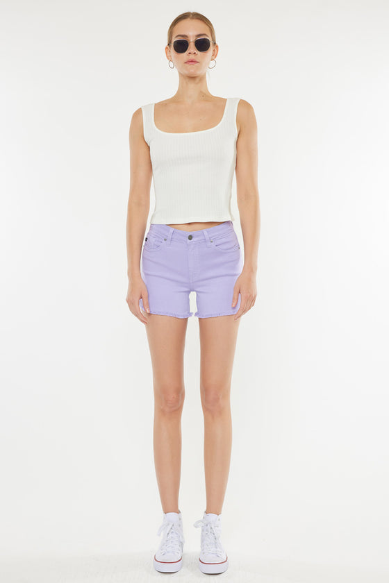 Lilac High Rise Shorts - Official Kancan USA