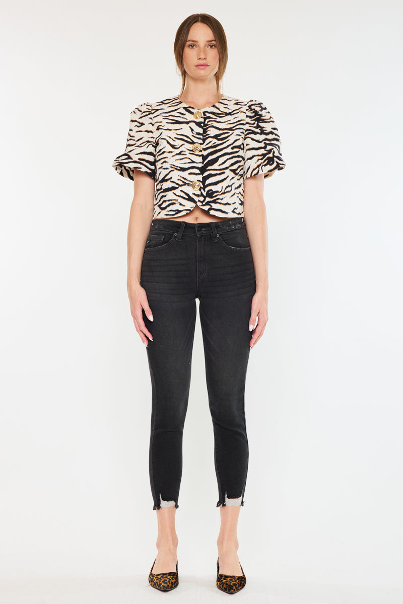 Leo High Rise Ankle Skinny Jeans - Official Kancan USA