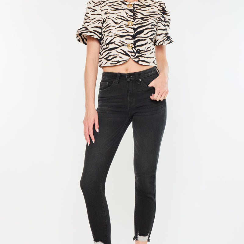 Leo High Rise Ankle Skinny Jeans - Official Kancan USA