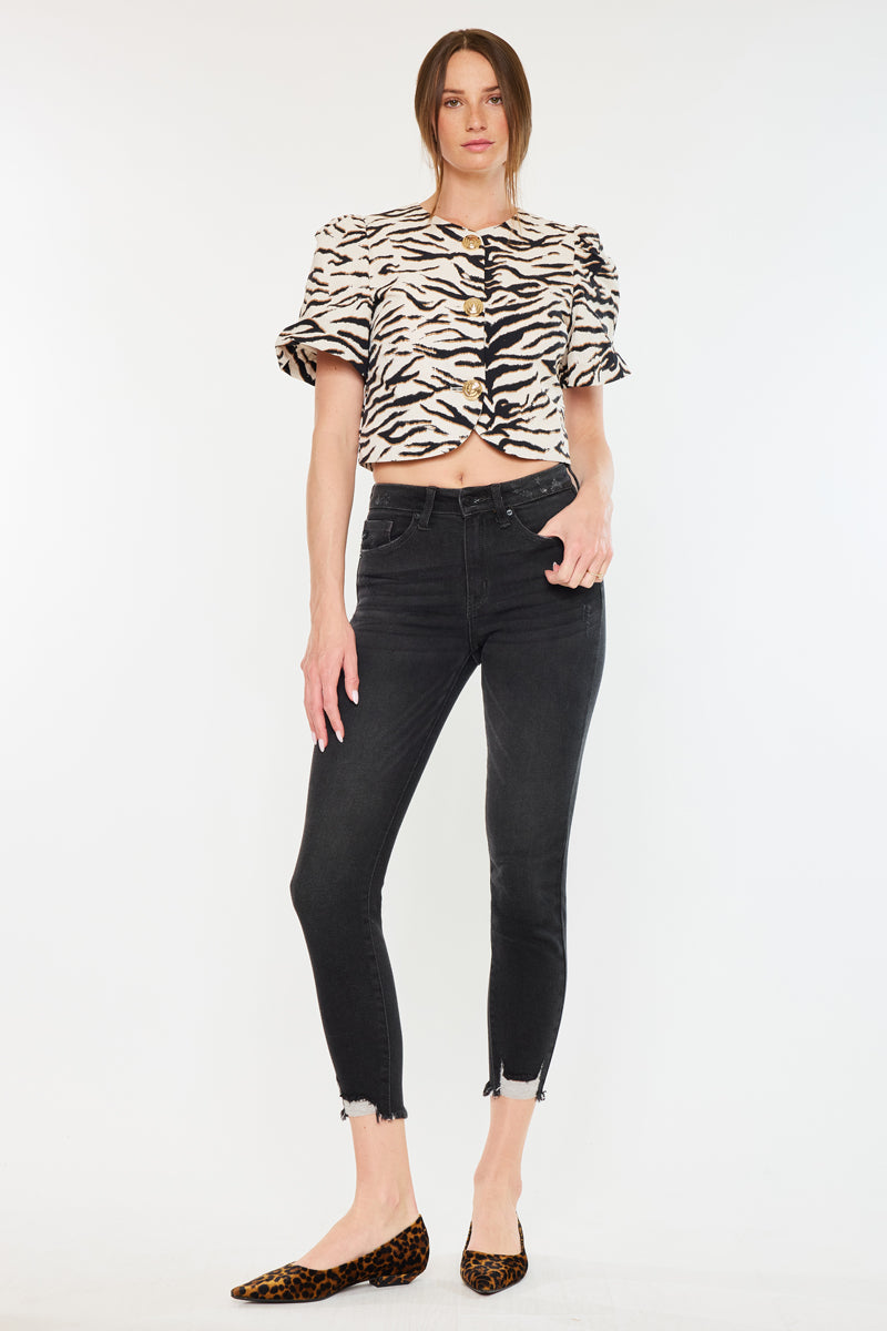 Leo High Rise Ankle Skinny Jeans - Official Kancan USA