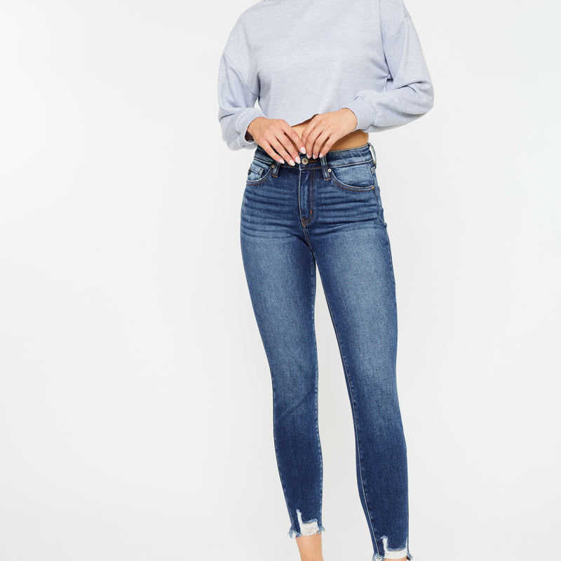 Leo High Rise Ankle Skinny Jeans - Official Kancan USA