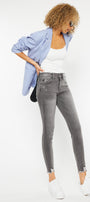 Leo High Rise Ankle Skinny Jeans - Official Kancan USA