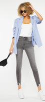 Leo High Rise Ankle Skinny Jeans - Official Kancan USA