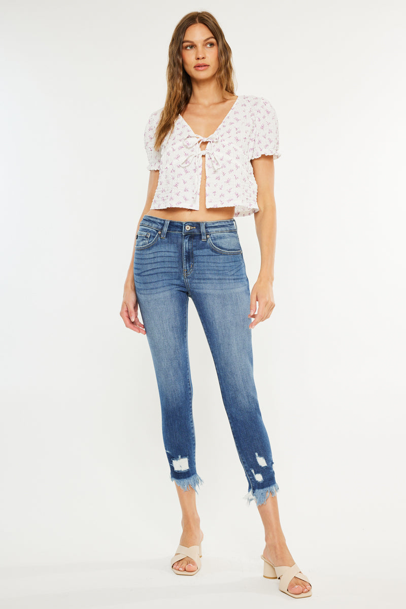 Raleigh High Rise Ankle Skinny - Official Kancan USA