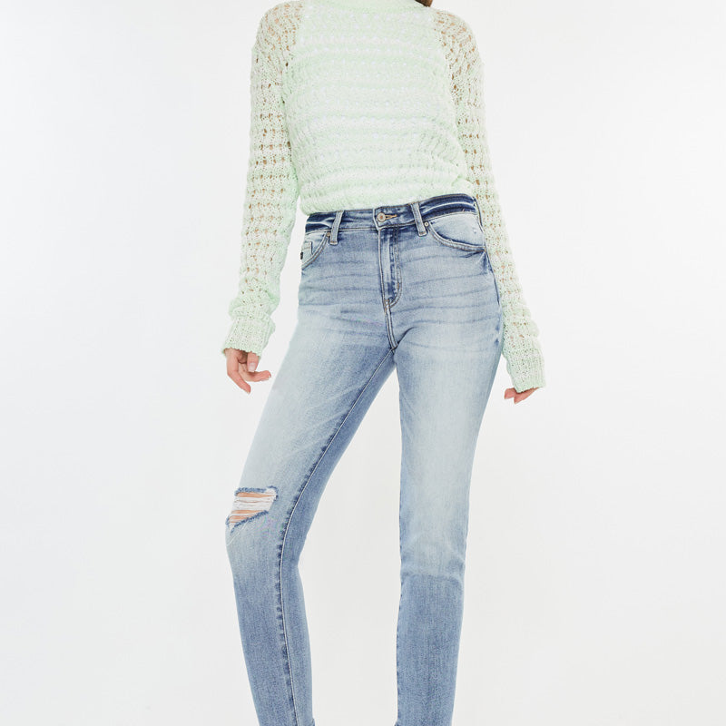 Remio High Rise Mom Jeans - Official Kancan USA