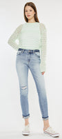 Remio High Rise Mom Jeans - Official Kancan USA