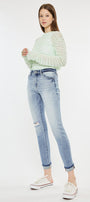 Remio High Rise Mom Jeans - Official Kancan USA