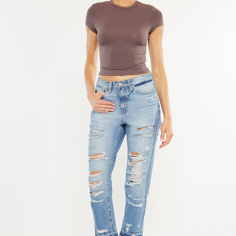 Cheyenne Ultra High Rise Ankle Skinny Jeans - Official Kancan USA