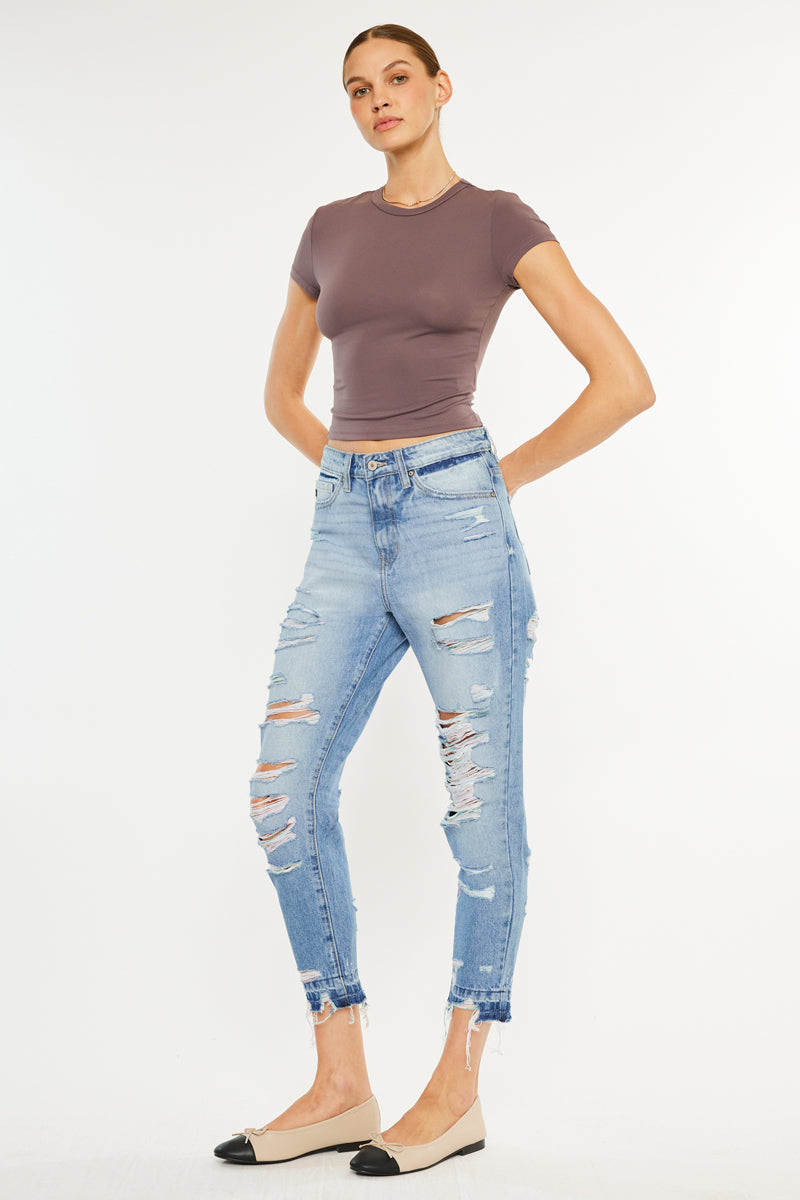 Cheyenne Ultra High Rise Ankle Skinny Jeans - Official Kancan USA