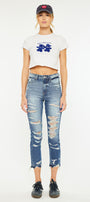 Cheyenne Ultra High Rise Ankle Skinny Jeans - Official Kancan USA