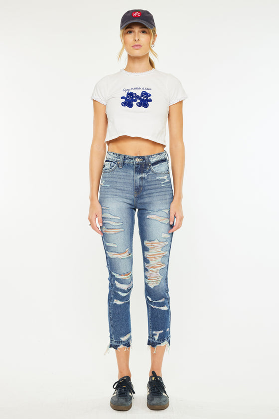 Cheyenne Ultra High Rise Ankle Skinny Jeans - Official Kancan USA