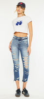 Cheyenne Ultra High Rise Ankle Skinny Jeans - Official Kancan USA