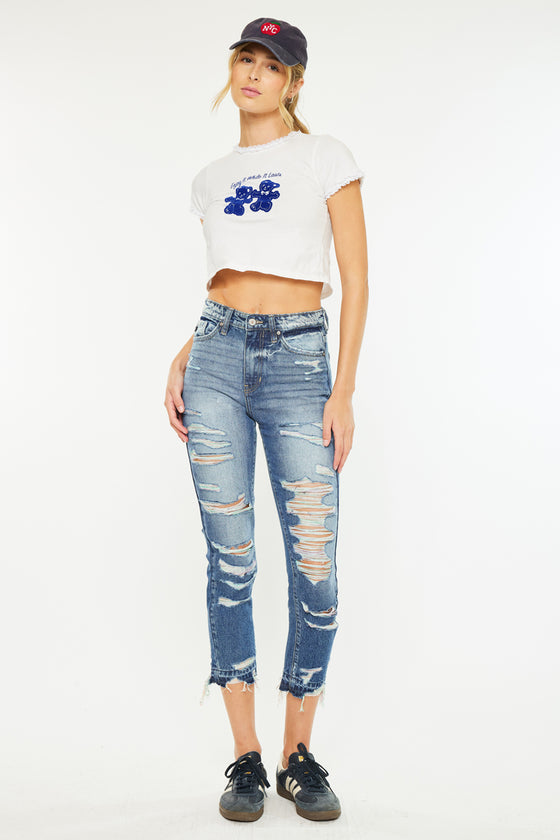 Cheyenne Ultra High Rise Ankle Skinny Jeans - Official Kancan USA