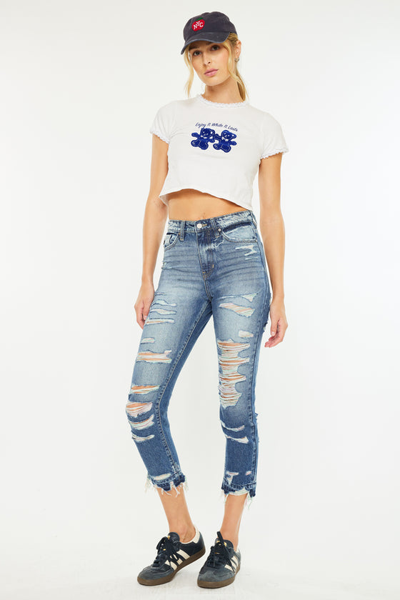 Cheyenne Ultra High Rise Ankle Skinny Jeans - Official Kancan USA