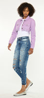 Cheyenne Ultra High Rise Ankle Skinny - Official Kancan USA