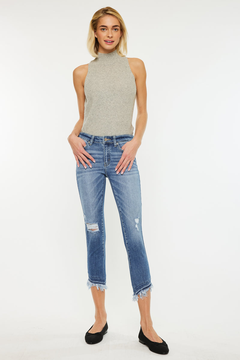 Camila Mid Rise Ankle Skinny Jeans - Official Kancan USA