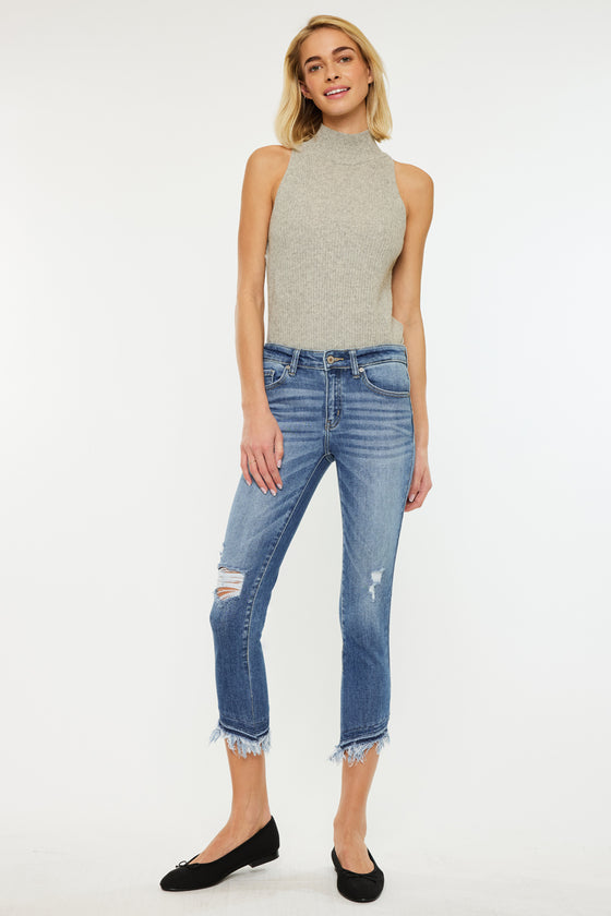 Camila Mid Rise Ankle Skinny Jeans - Official Kancan USA