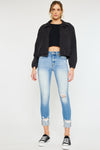 April High Rise Ankle Skinny Jeans - Official Kancan USA