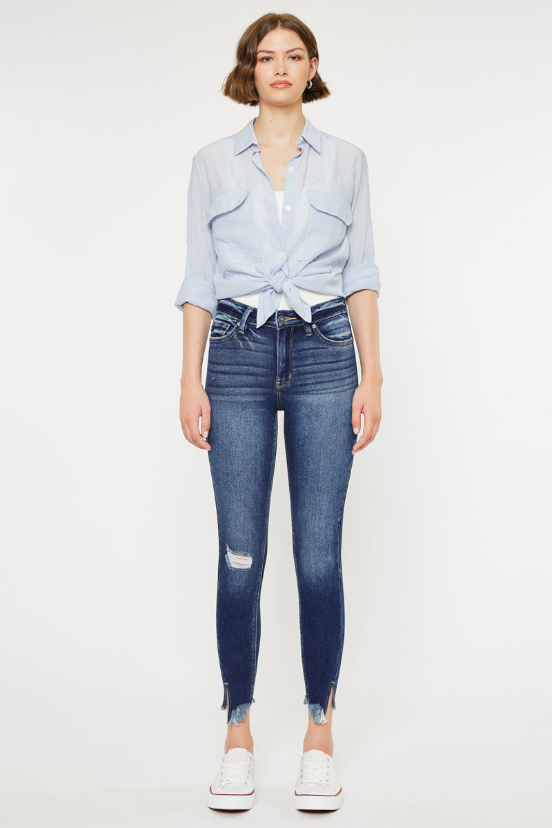 What Color Jeans With A White Shirt With Jordans Jordan High Rise