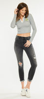 Cassidy High Rise Ankle Skinny Jeans - Official Kancan USA