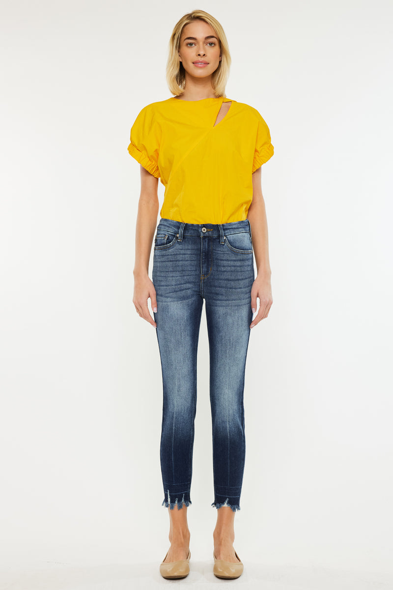 Eliza High Rise Ankle Skinny Jeans - Official Kancan USA