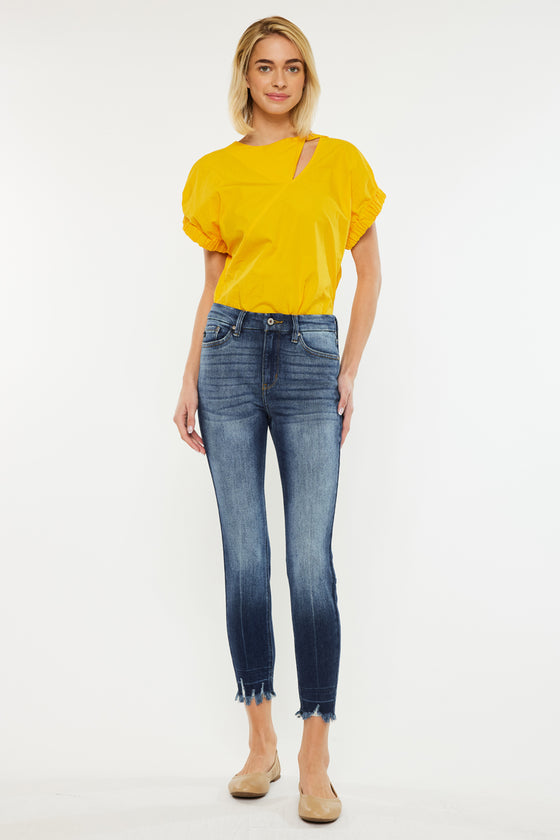 Eliza High Rise Ankle Skinny Jeans - Official Kancan USA
