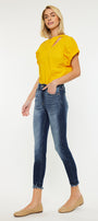 Eliza High Rise Ankle Skinny Jeans - Official Kancan USA