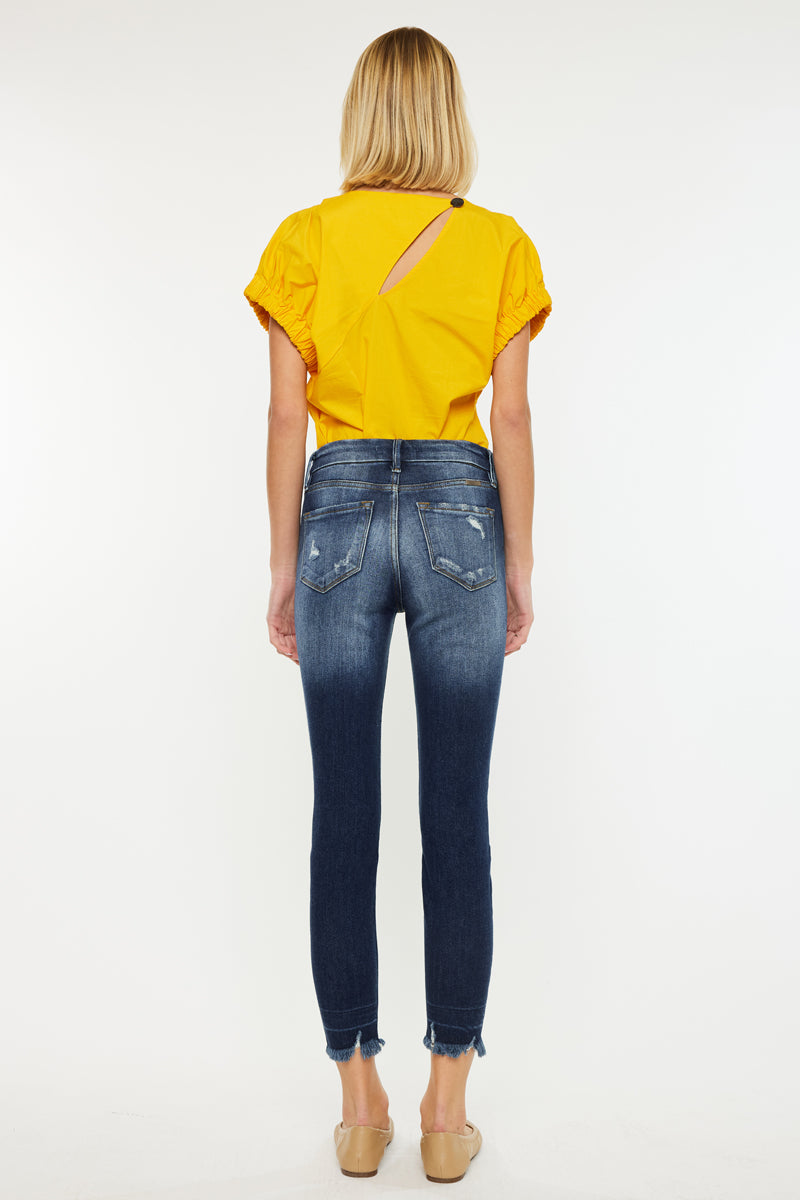 Eliza High Rise Ankle Skinny Jeans - Official Kancan USA