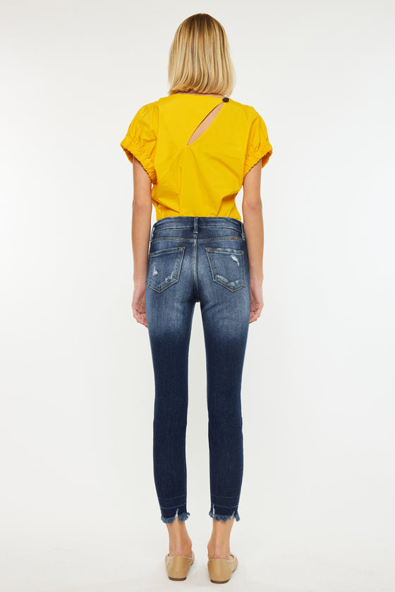 Eliza High Rise Ankle Skinny Jeans - Official Kancan USA
