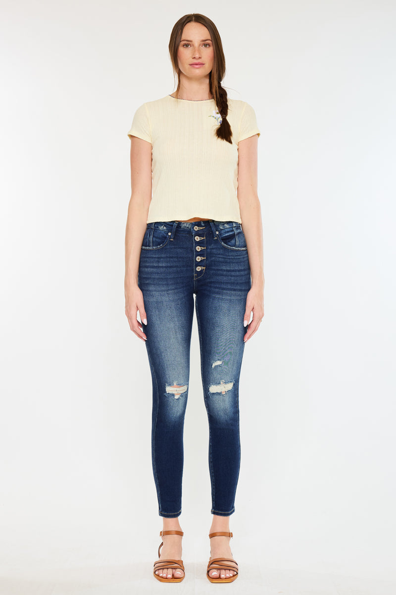 Novah High Rise Super Skinny Jeans - Official Kancan USA
