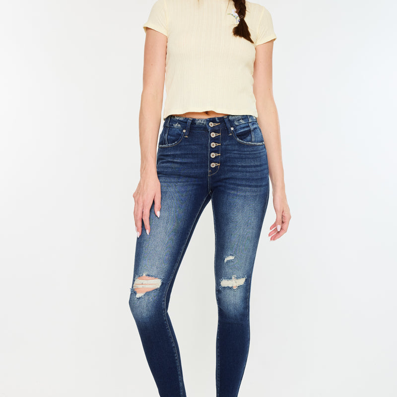 Novah High Rise Super Skinny Jeans - Official Kancan USA