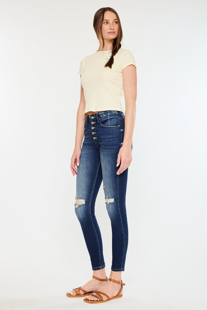 Novah High Rise Super Skinny Jeans - Official Kancan USA