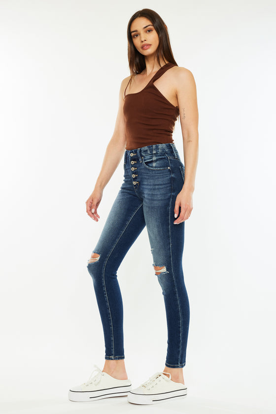 Novah High Rise Super Skinny Jeans - Official Kancan USA