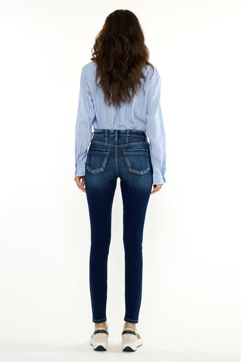 Novah High Rise Super Skinny Jeans with 5-Button Fly