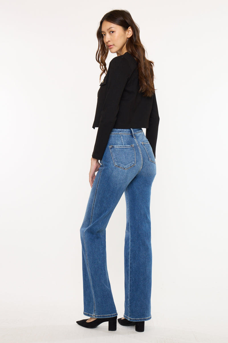 ドゥズィエムクラス STRETCH TWILLB/FLARE SK Celia Ultra High Rise Wide Flare Jeans – KanCan Fit | Kancan USA