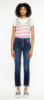 Reese High Rise Slim Straight Leg Jeans - Official Kancan USA