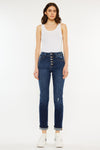 Reese High Rise Slim Straight Leg Jeans - Official Kancan USA