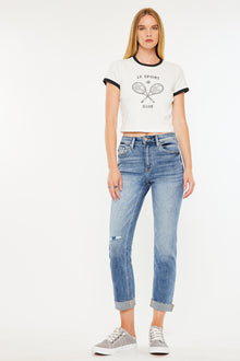  Kaly High Rise Slim Straight Leg Jeans - Official Kancan USA