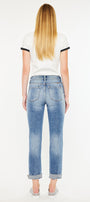 Kaly High Rise Slim Straight Leg Jeans - Official Kancan USA
