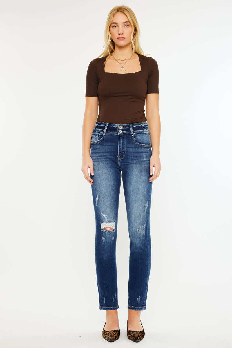 Alanis High Rise Straight Leg Jeans - Official Kancan USA