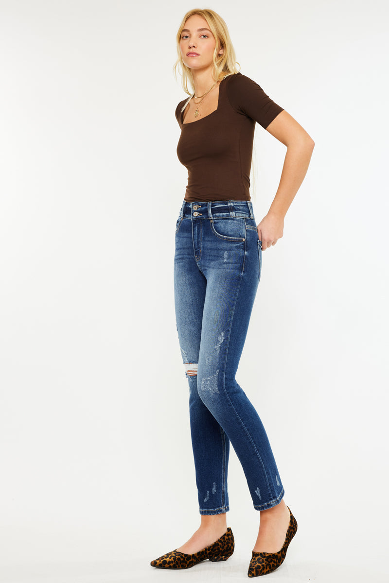 Alanis High Rise Straight Leg Jeans - Official Kancan USA
