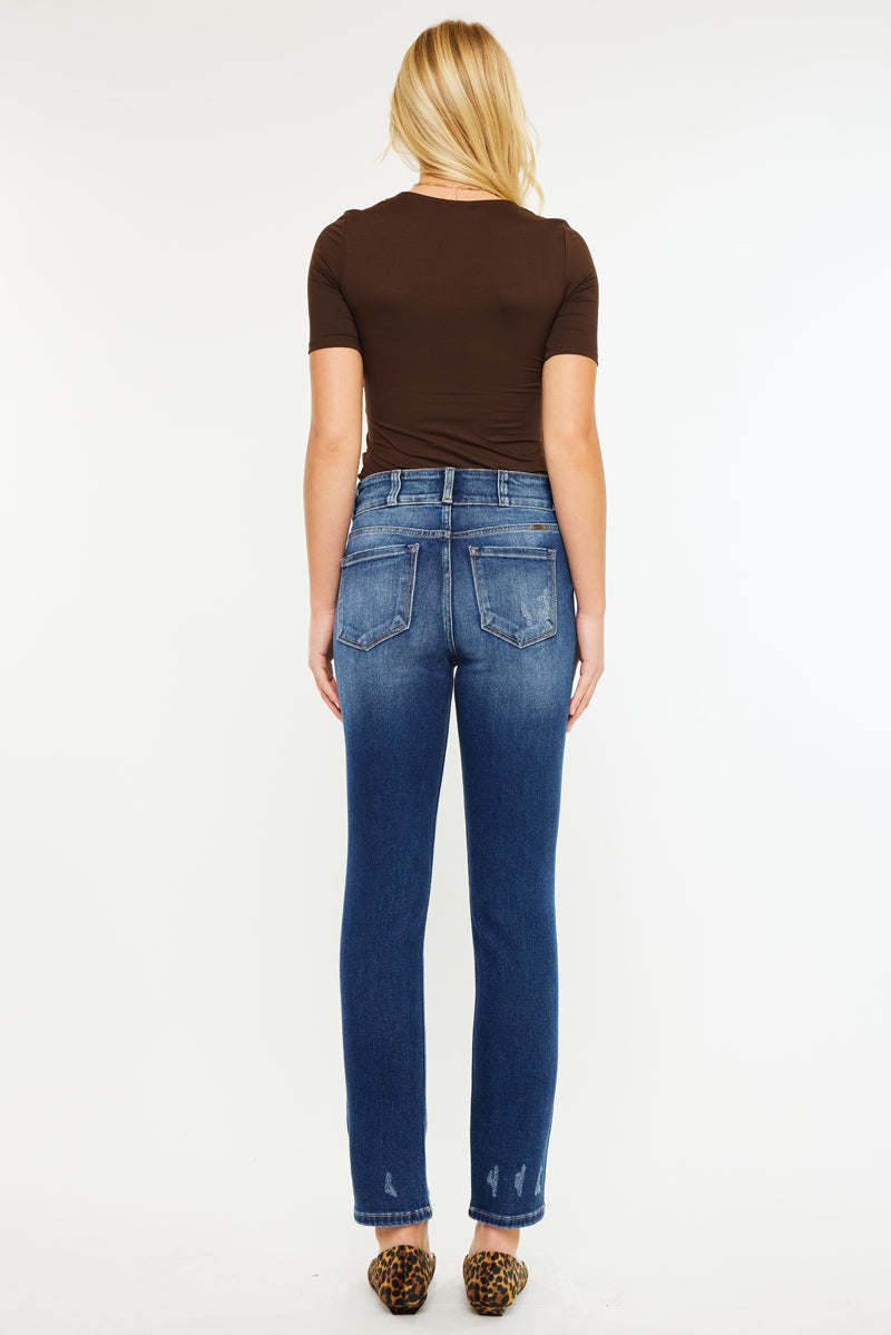 kana Alanis High Rise Straight Leg Jeans – Kancan USA