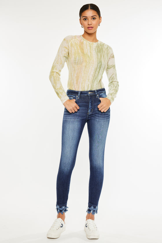Antonella High Rise Ankle Skinny Jeans - Official Kancan USA