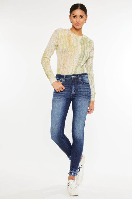 Antonella High Rise Ankle Skinny Jeans - Official Kancan USA