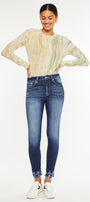 Antonella High Rise Ankle Skinny Jeans - Official Kancan USA