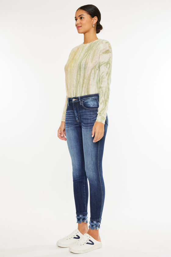 Antonella High Rise Ankle Skinny Jeans - Official Kancan USA