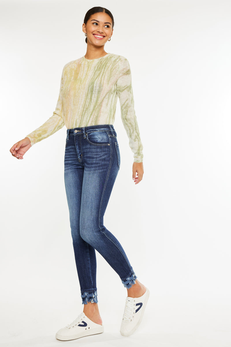 Antonella High Rise Ankle Skinny Jeans - Official Kancan USA