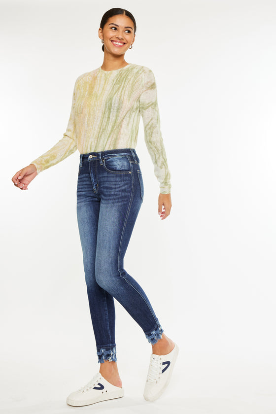 Antonella High Rise Ankle Skinny Jeans - Official Kancan USA