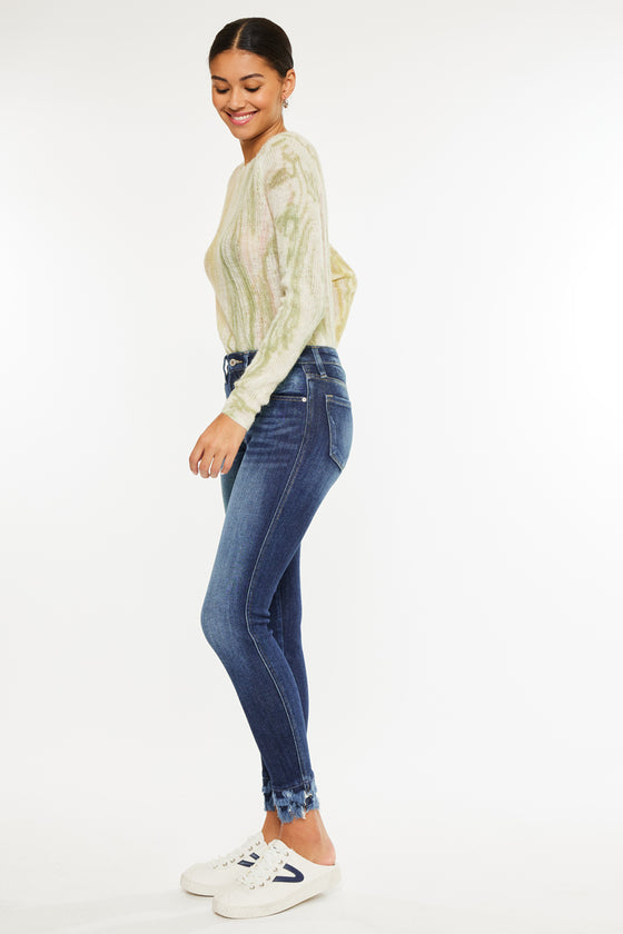 Antonella High Rise Ankle Skinny Jeans - Official Kancan USA